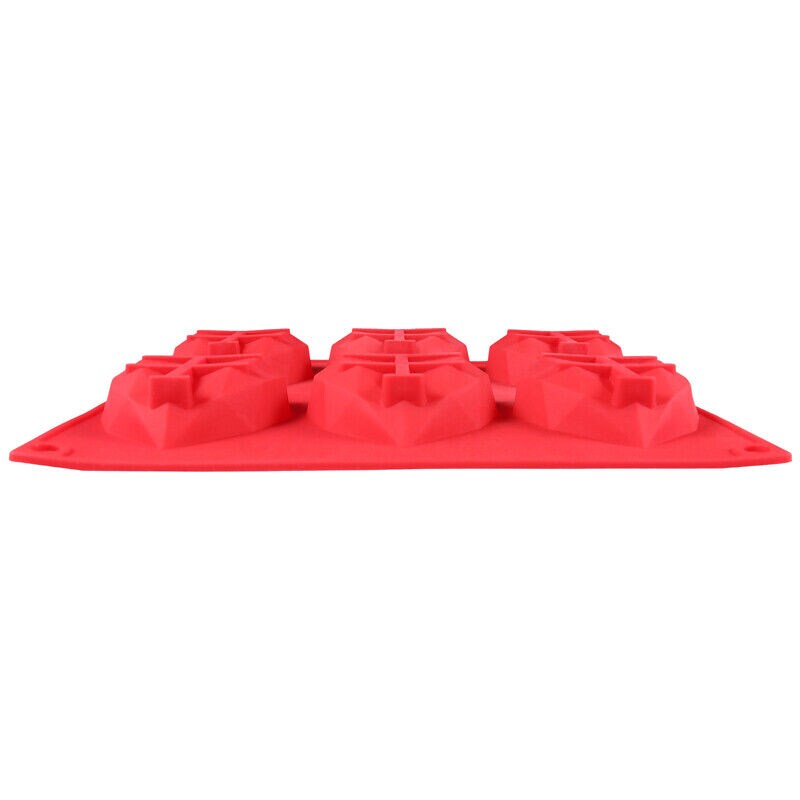 Kitcheniva 3D Heart Shape Cake Mould Silicone DIY Molds 3 Pcs