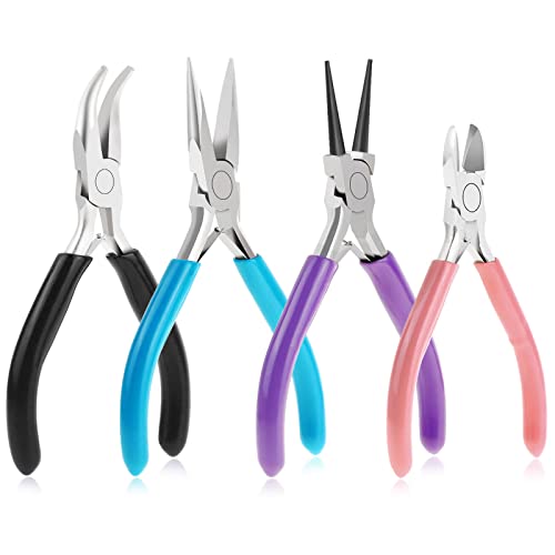 Pieces Jewelry Tool Set Includes Needle Nose Pliers, Round Nose