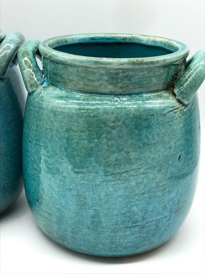 Ceramic Jar Crock Planter - Medium WATER
