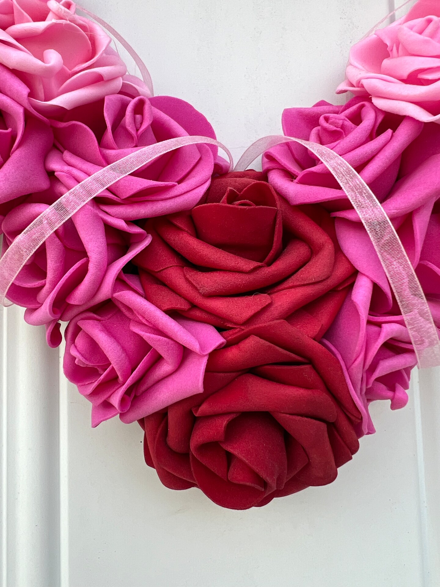 Heart Shaped Rose Wreath Roses – Handmade Mother's Day Gift