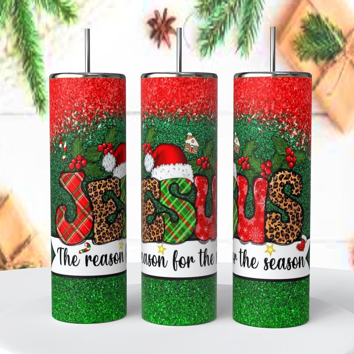 Christmas Jesus Is The Reason For The Season 20 oz Tumbler insulated coffee  cup | MakerPlace by Michaels