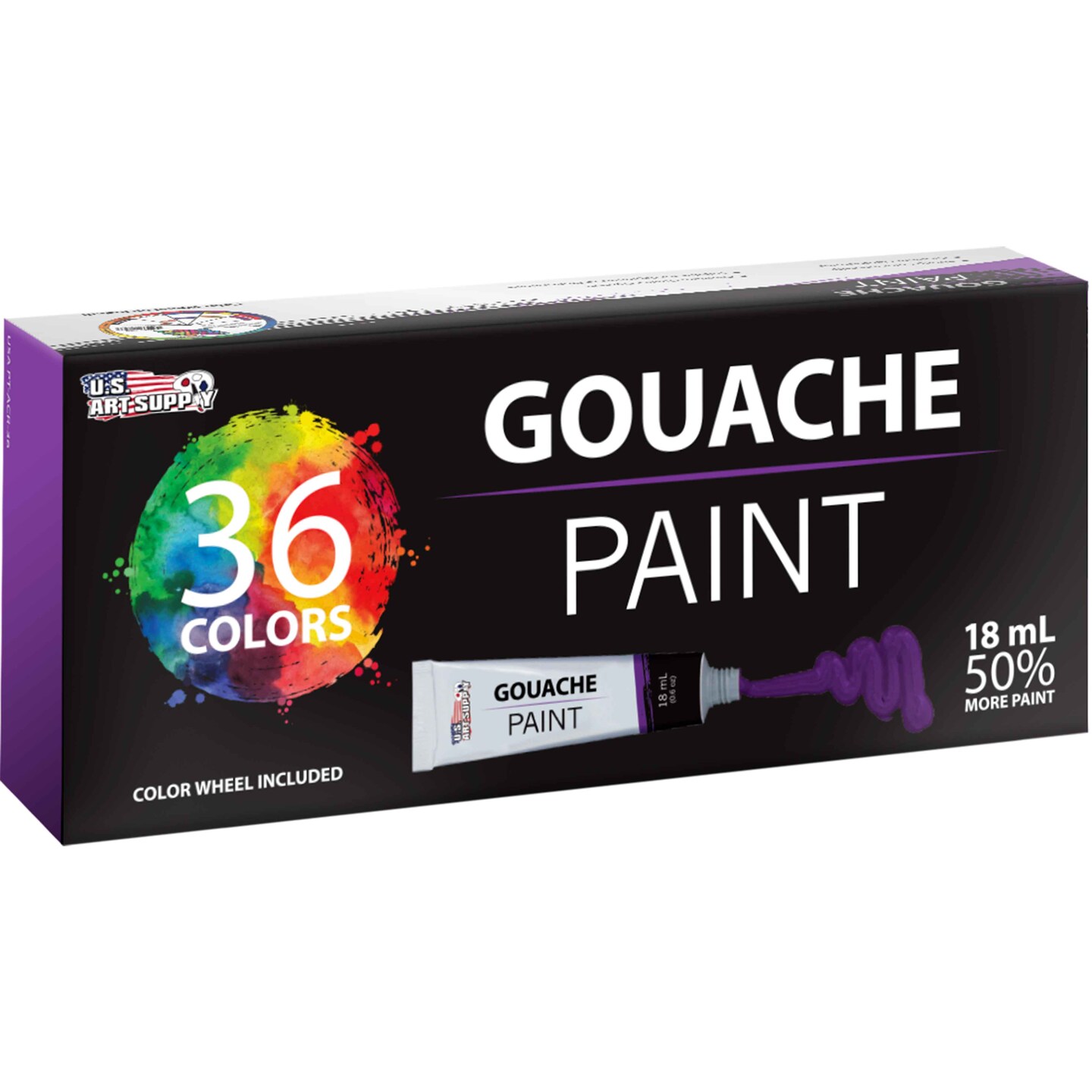 Gouache Paint Tubes - 50 Colors