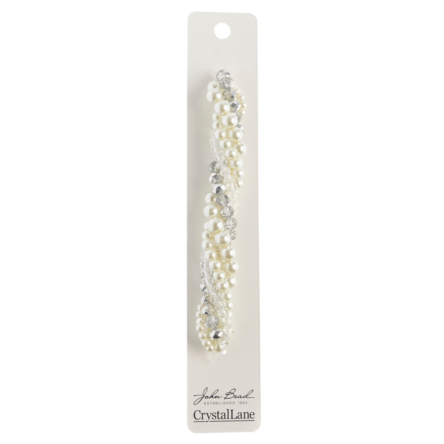 Crystal Lane DIY Ranunculus Twisted Glass &#x26; Pearls Beads, 5 Strands