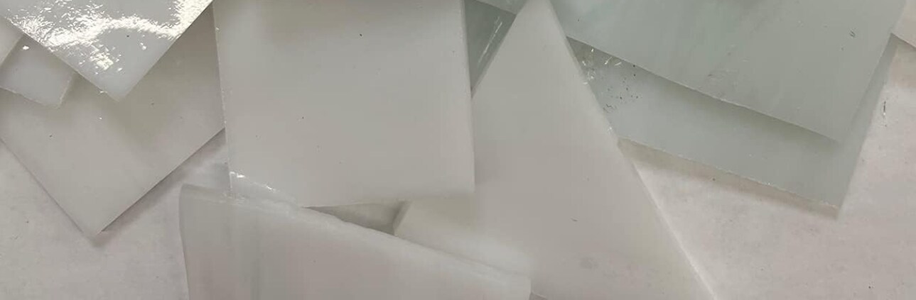 Mosaic Glass Stained Glass Scrap Pieces Sheets, Glass Mosaic Tiles for Crafts. Assorted Colors and Textures (1.5LB)