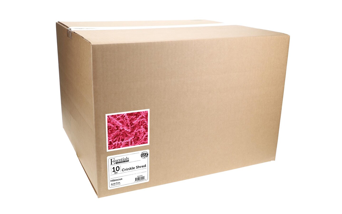 Essentials by Leisure Arts Crinkle Shred Box, Hibiscus, 10lbs Shredded Paper Filler, Crinkle Cut Paper Shred Filler, Box Filler, Shredded Paper for Gift Box, Paper Crinkle Filler, Box Filling
