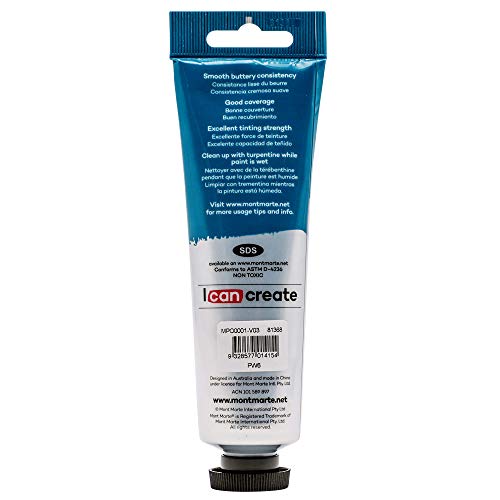 Oil Paint Premium, 3.4 US fl.oz (100ml) Tube,Titanium White, Heavy Body Paint, Artist Quality, Good Coverage, Excellent Tinting Strength, Ideal for Painting Canvas