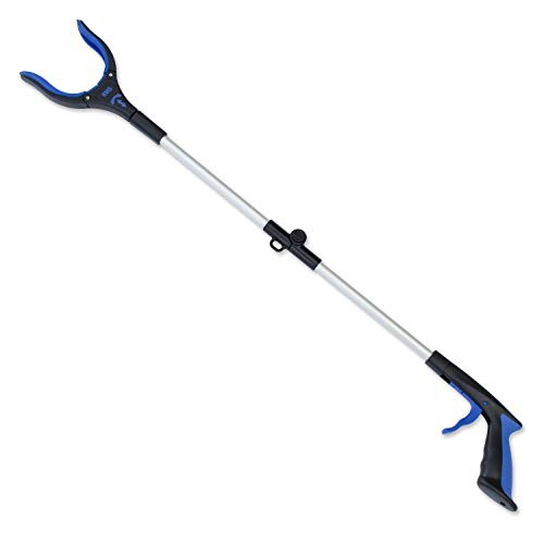 34 Inch Extra Long Reacher Grabber - Foldable Gripper and Reaching Tool with Rotating Jaw