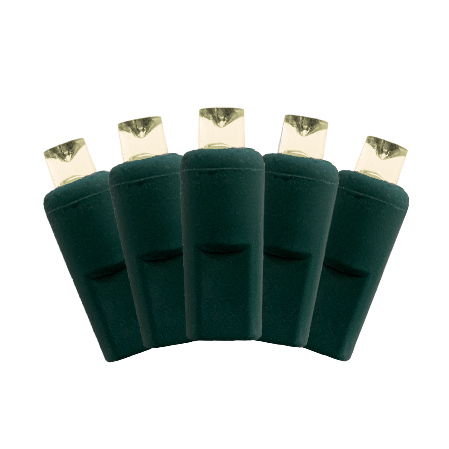 Perfect Holiday 70 LED Indoor/Outdoor Wide Angle 5MM LED Green Cable Christmas String Lights