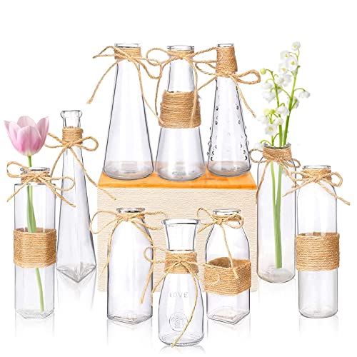 Small Wedding Glass Bottle, Cute Wedding Glass Bottle