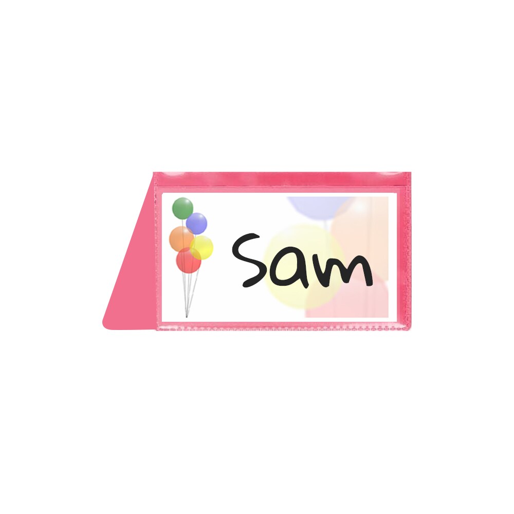 StoreSMART - Placecard Nametag Holders - Girl&#x27;s Birthday Party Pack - 20 Pack - Pink and Yellow