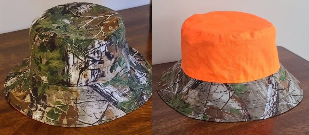 Hunting Hat, Boonie,camouflage, Blaze Orange, REVERSIBLE,FREE