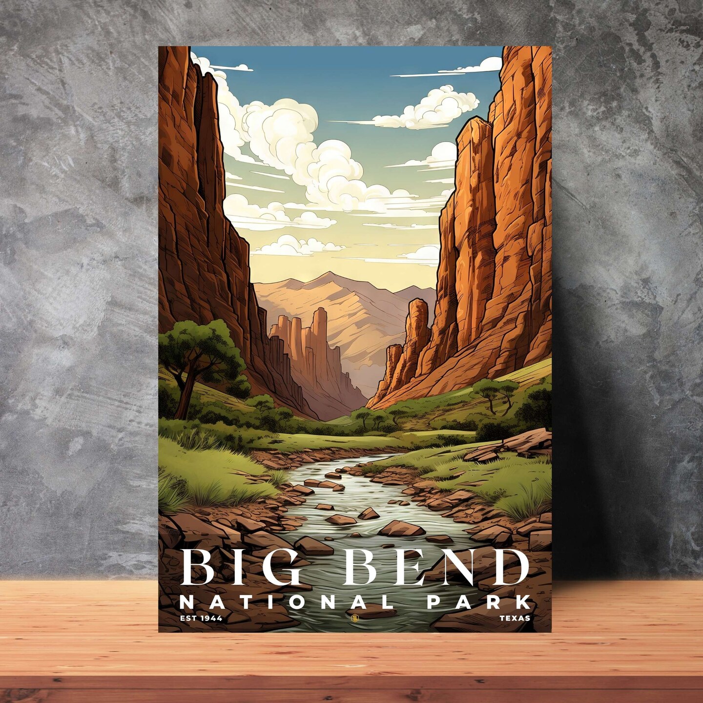 Big Bend National Park Poster, Travel Art, Office Poster, Home Decor | S7