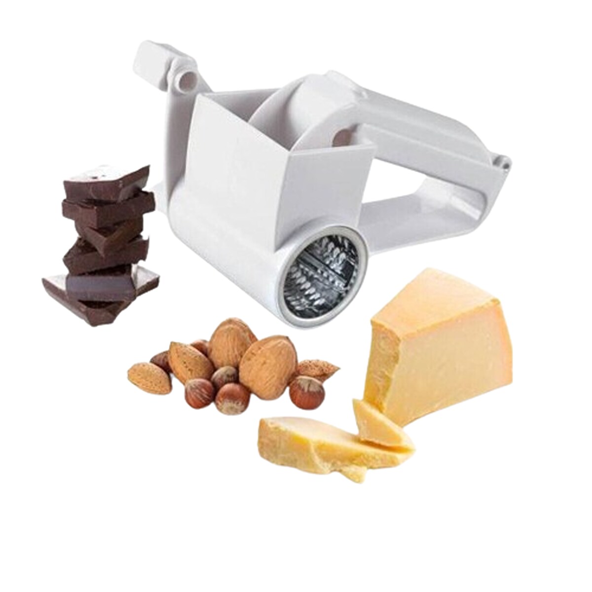 Cheese Grater, Handheld Rotary Cheese Grater, Small Cheese Grater with  Handle
