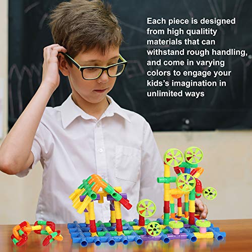 STEM Building Blocks Toy for Kids, Educational Toddlers Preschool Brain Toy Kit, Constructions Toys for 3 4 5 6 7 8 Years Age Boys and Girls – Creativity Kids Materials Toys