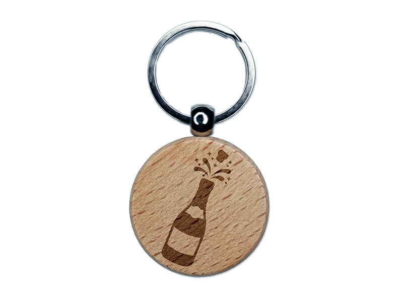 Champagne bottle sale keychain