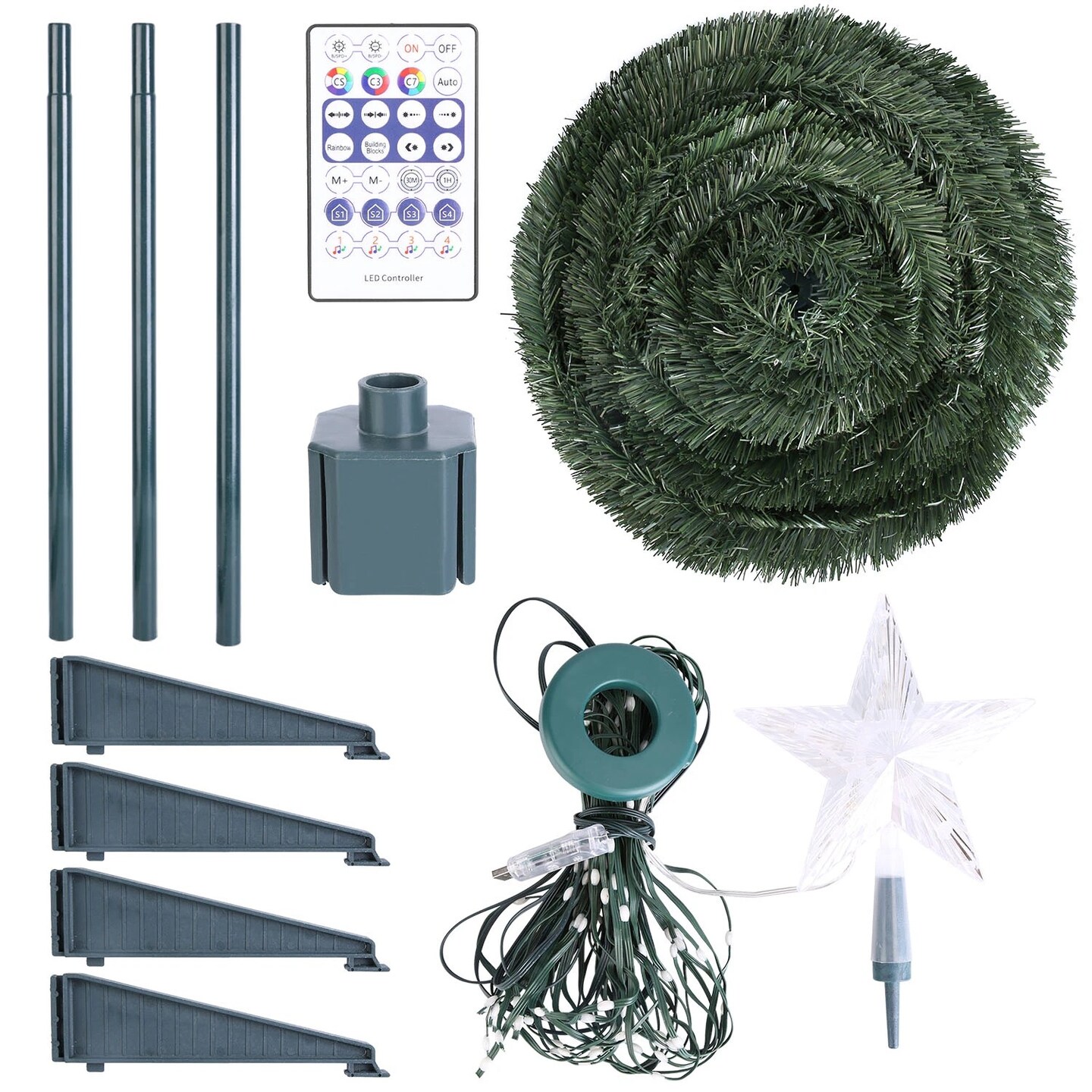 1.5 Collapsible LED Christmas Tree Remote & App Control Waterproof