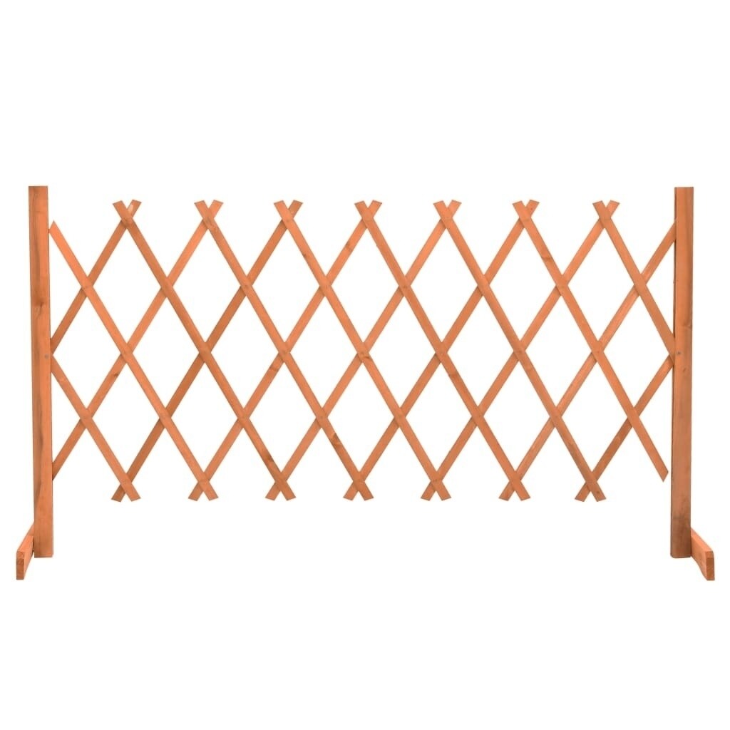 SKUSHOPS Garden Trellis Fence Orange 59.1&#x22;x31.5&#x22; Solid Firwood