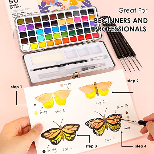 New Art Supplies  Grabie Watercolor Travel Set Review: Portable