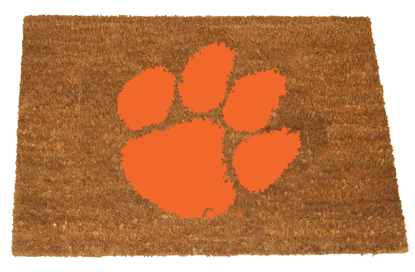 The Memory Company NCAA Clemson Tigers Logo Rectangular Coir Door Mat 29.5&#x22; x 19.5&#x22;