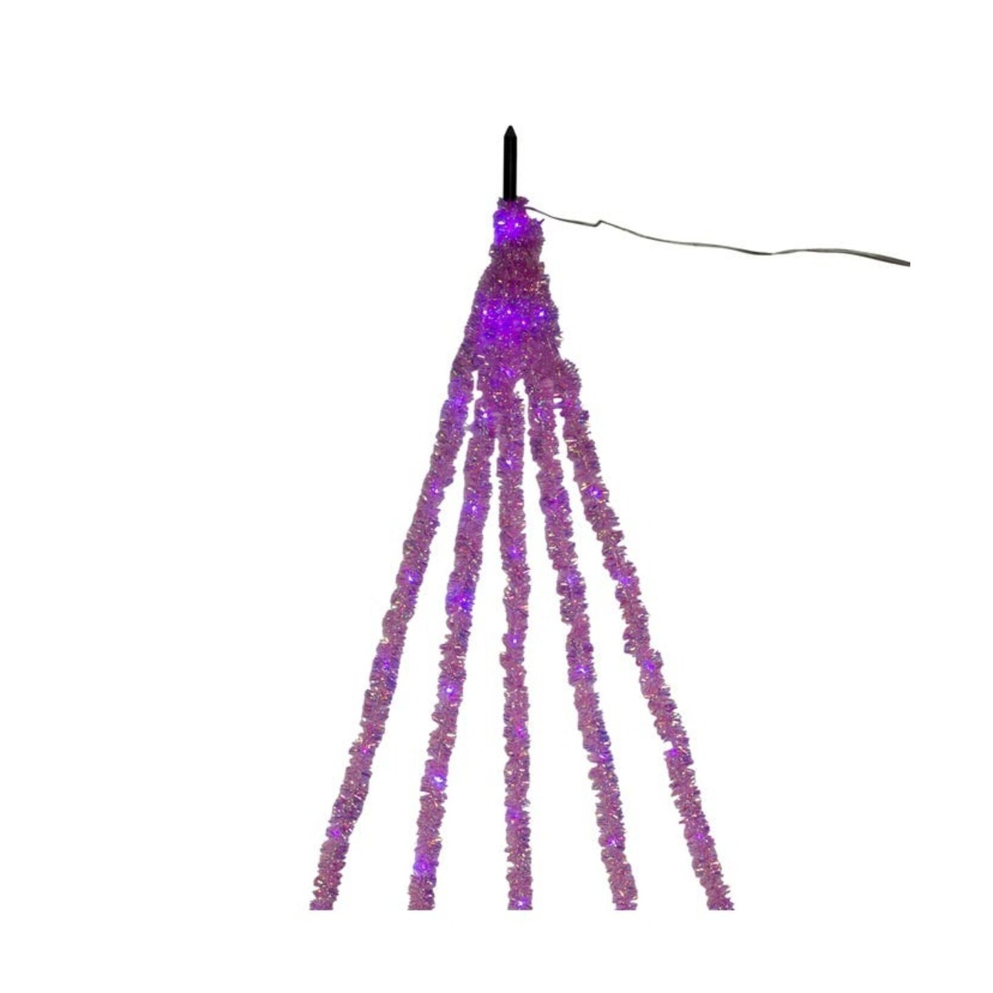 KSA LED Lighted Tinsel Cascading Superbright Christmas Lights 6.5