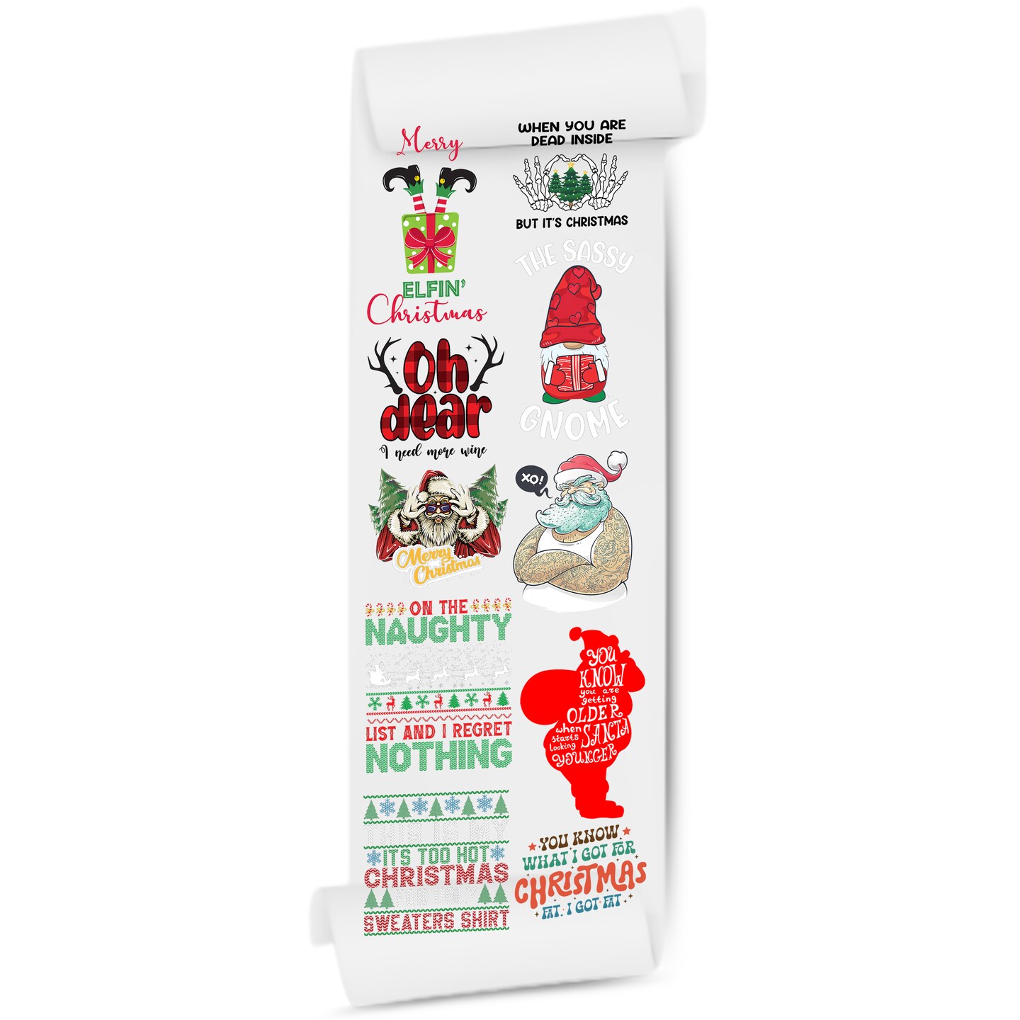 Christmas Spirit Unleashed: DTF (Direct-to-Film) Gang Sheets - 22x60