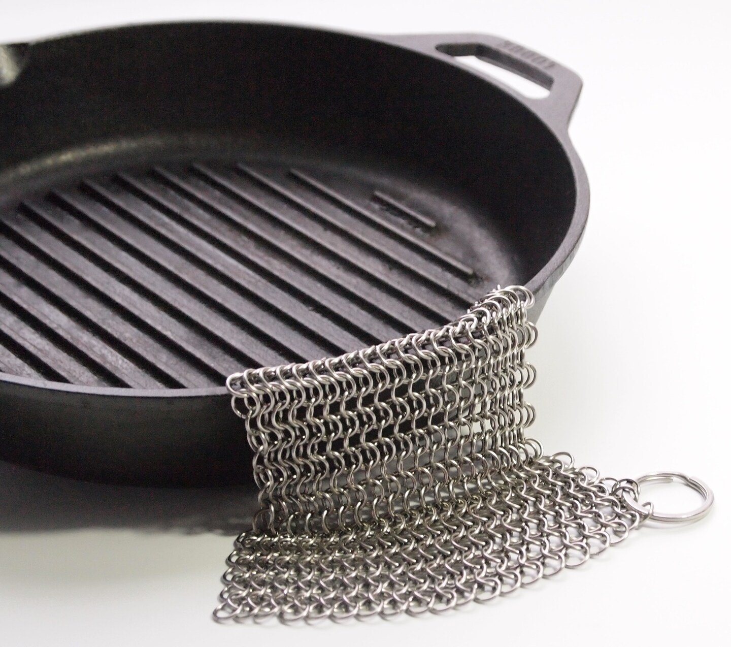Promotion! Stainless Steel Scrubbers Cast Iron Cleaner Chainmail Scrubber  For Cast Iron Pan 