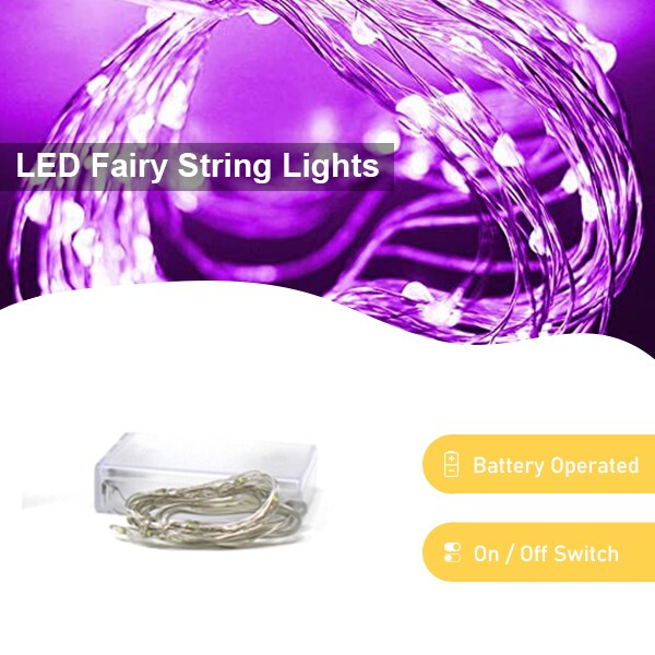 Purple (UV) 3AA Battery Operated LED Strip Kit