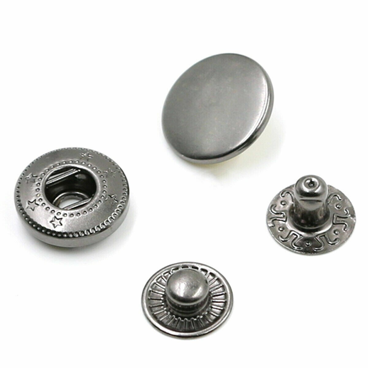Kitcheniva Rivet Buttons Poppers Snap Fasteners Press Sewing Leather Craft 10 Sets