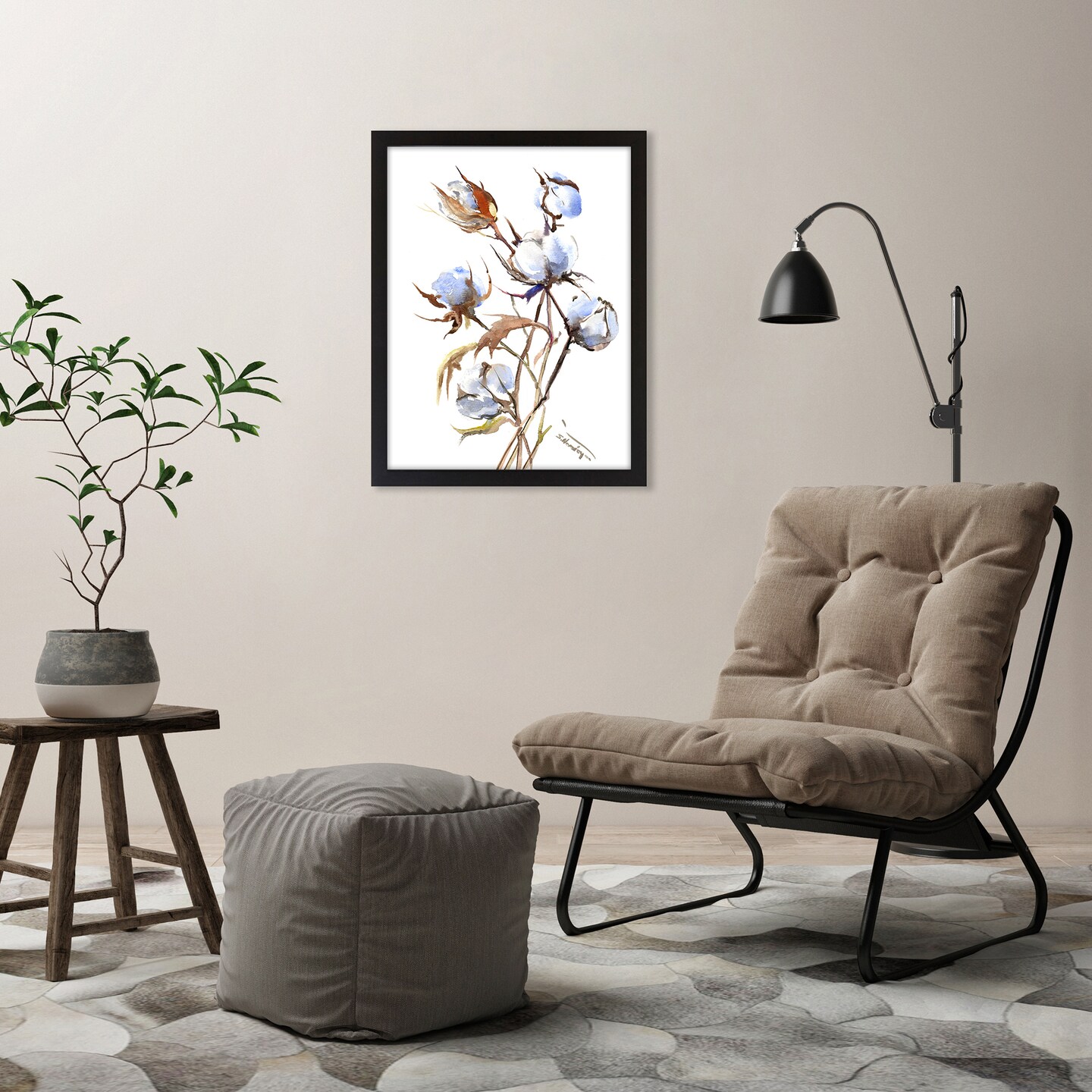 Cotton by Suren Nersisyan  Framed Print - Americanflat