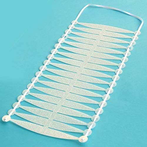 POP-UP White Glitter Christmas Ball Ornaments 6 ct. 3.5"; COLLAPSIBLE Large Xmas Tree Plastic Baubles; Shatterproof