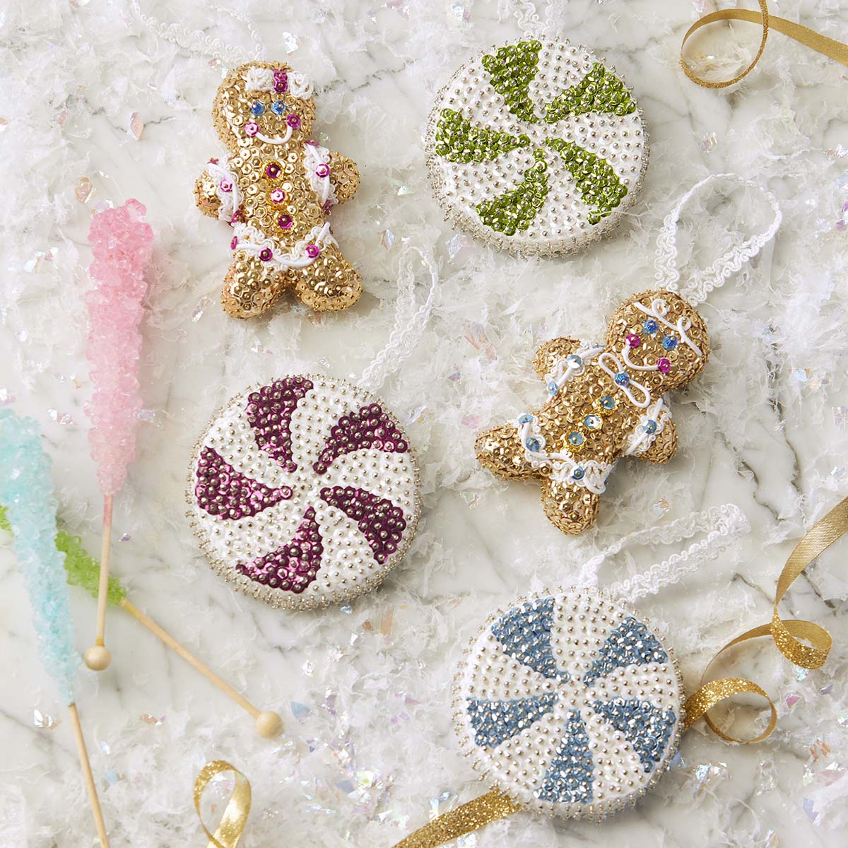 Sunrise Craft & Hobby Gingerbread & Sweets Ornament Kit, Color ...