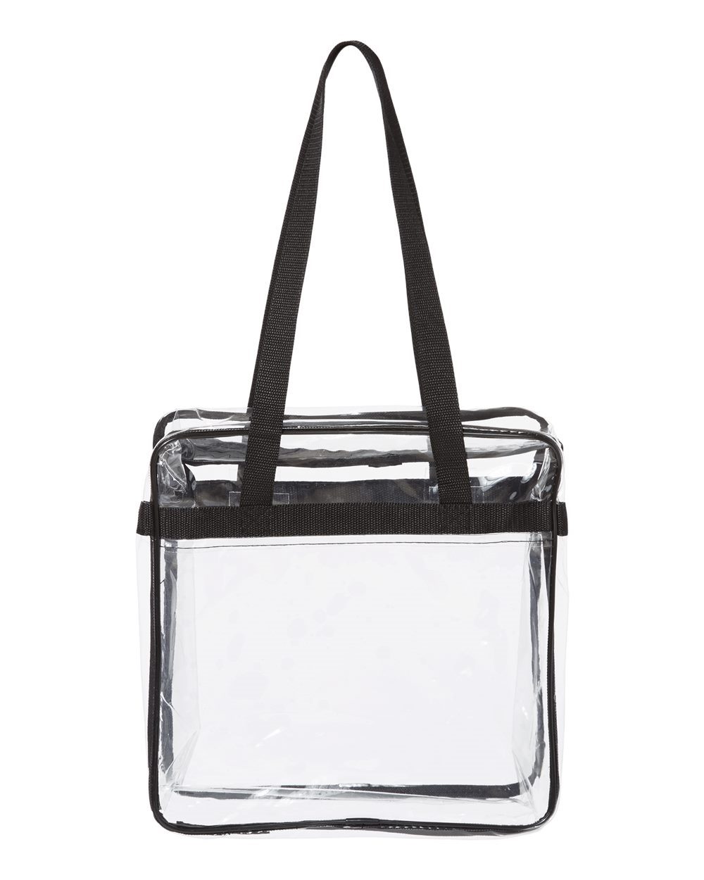 OAD&#xAE; - Clear Tote with Zippered Top - Optimize Your Style Statement 100% Double-Polished PVC