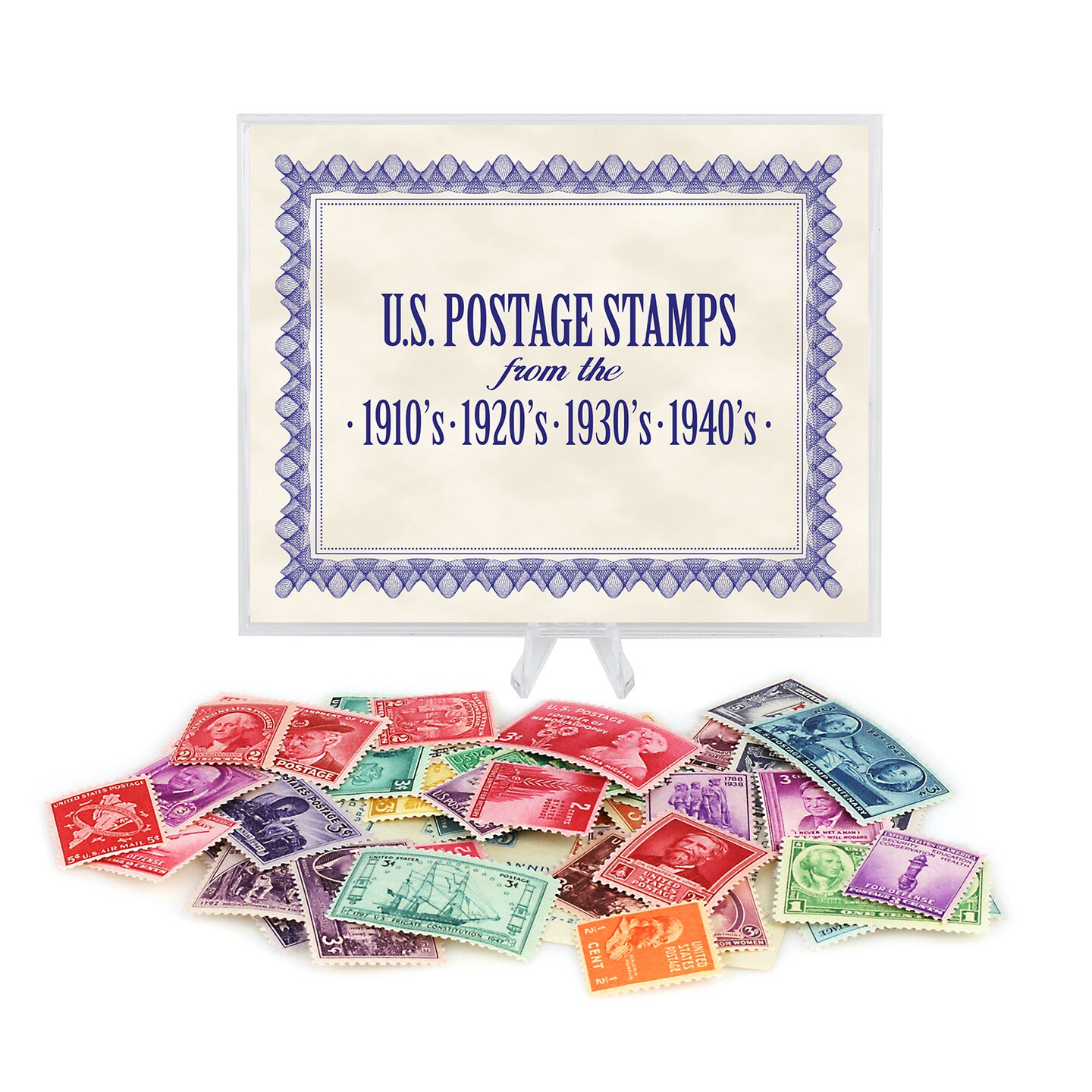 40 U.S. Postage Stamps from the 1910's, 1920's, 1930's & 1940's
