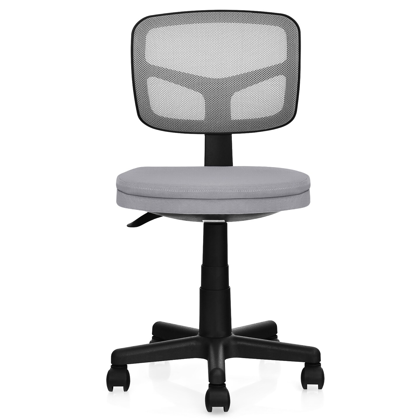 Costway Armless Office Chair Adjustable Swivel Computer Mesh Desk Chair Green\Blue\Gray
