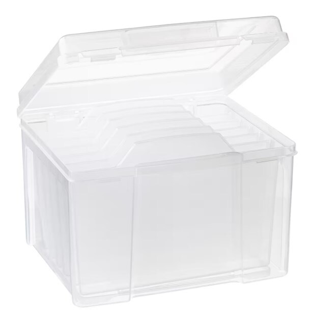 Greeting Card & Craft Keeper Organized Plastic Storage, Waterproof