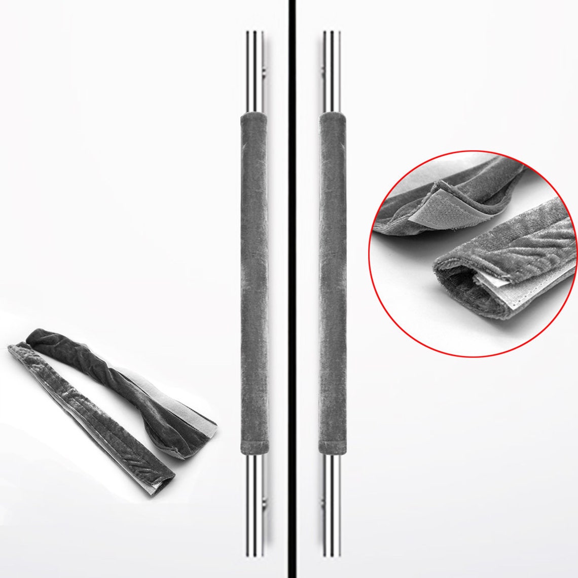 2pack Refrigerator Door Handle Covers Kitchen Appliance Anti-Skid Anti-Static Protector