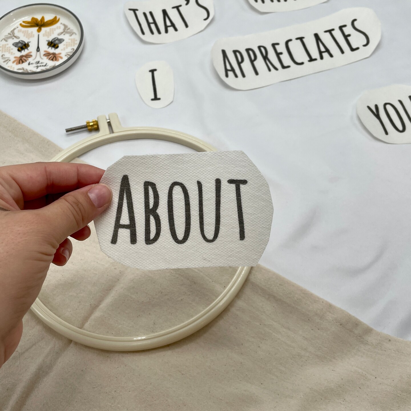 That's What's I Appreciates About You Embroidery Stick and Stitch Design