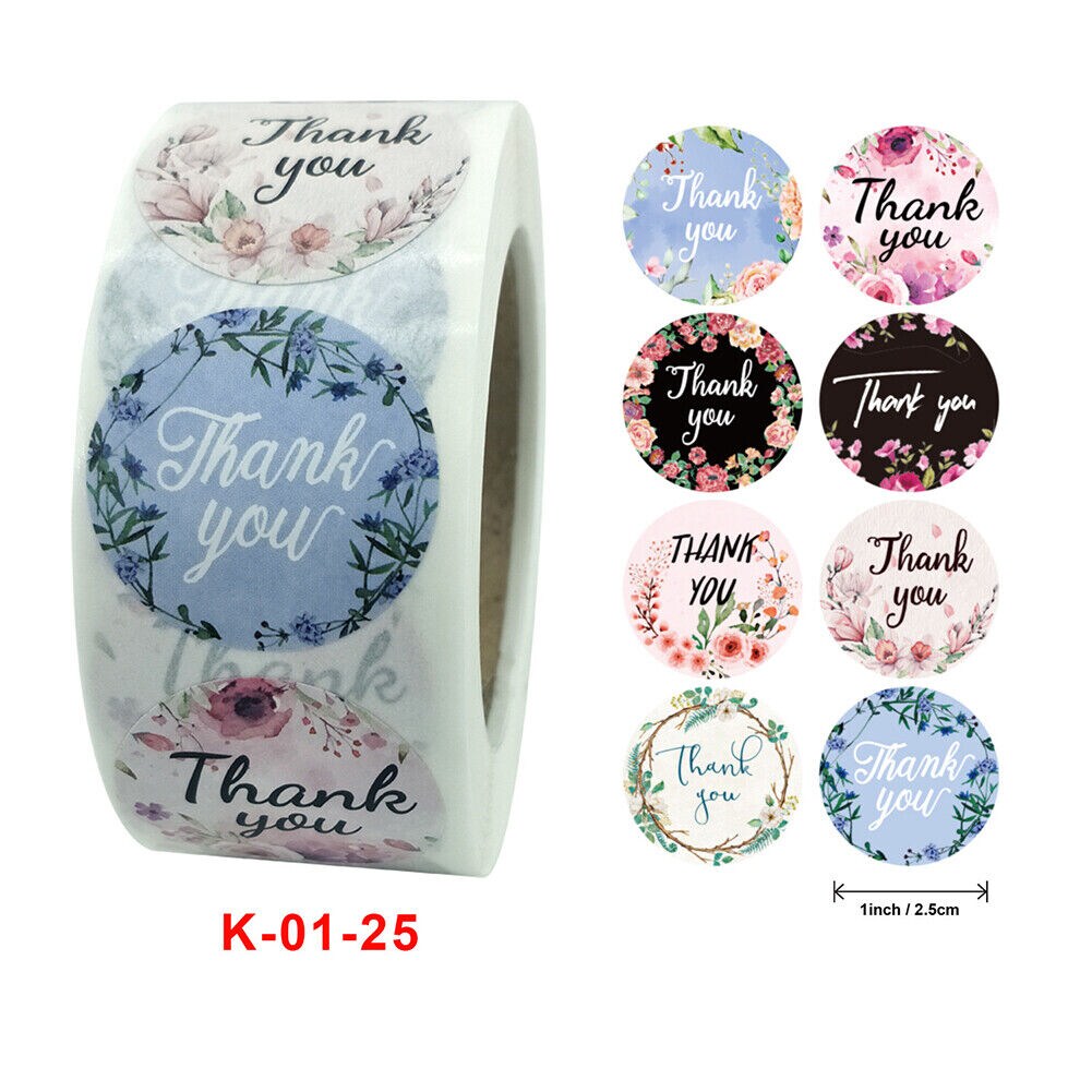 Kitcheniva 500 Pcs Thank You Stickers For Paper Bags Envelope