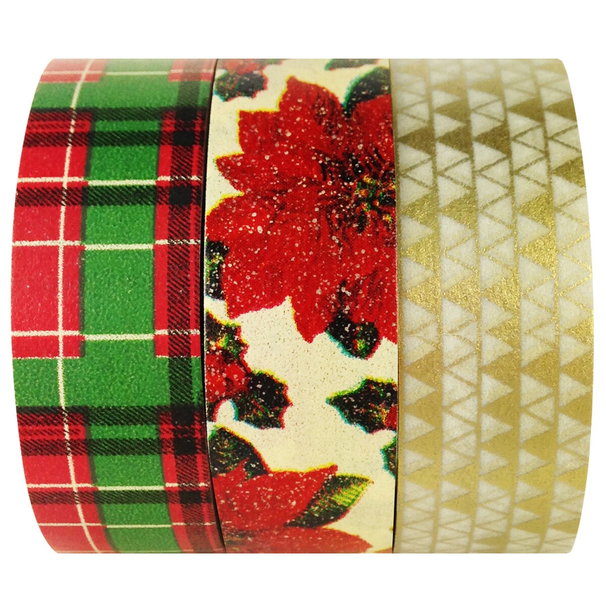 Wrapables Tis The Season Japanese Washi Masking Tape (Set of 3)