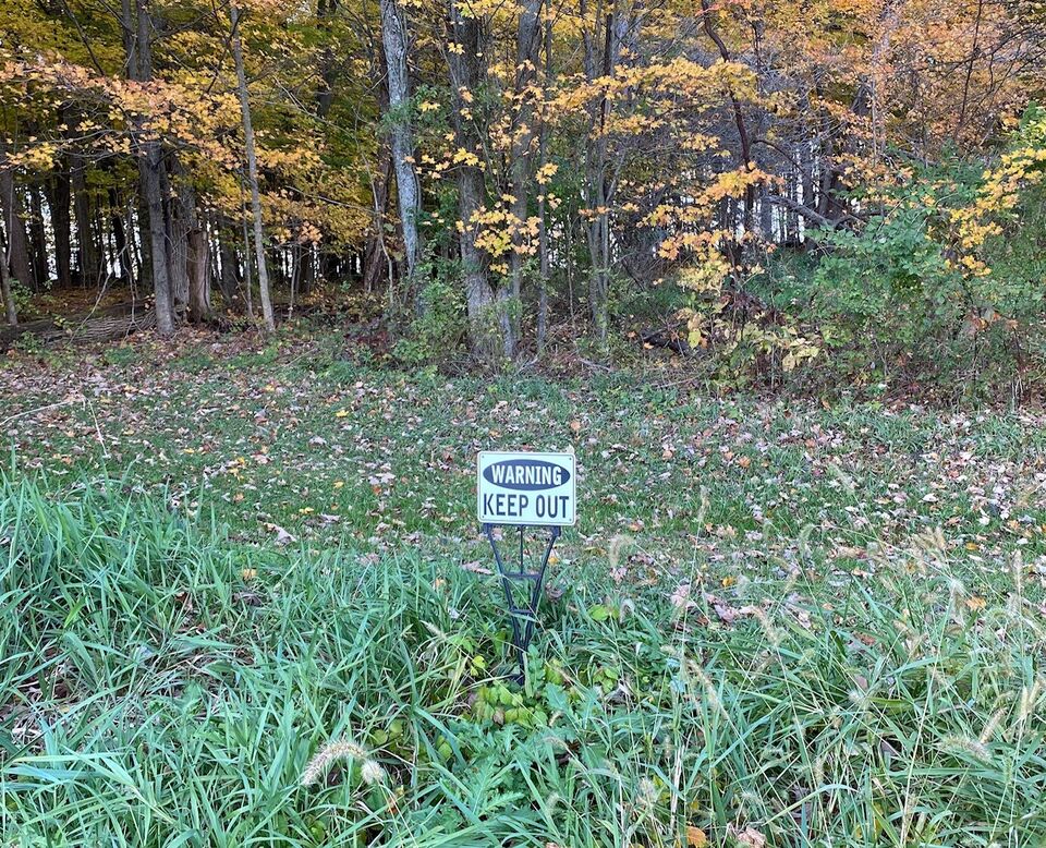 WARNING SIGN, METAL, HEAVY DUTY.