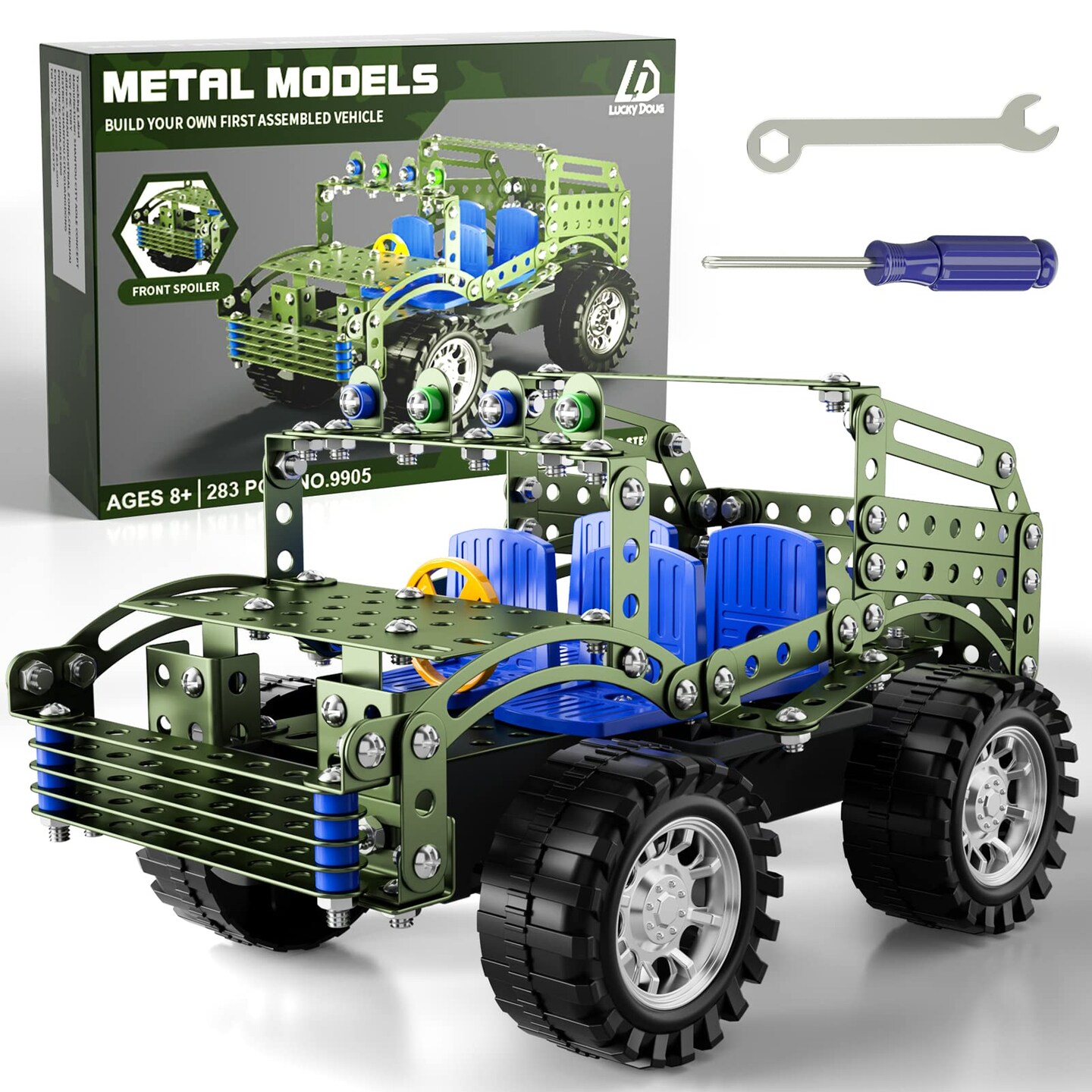 283 Pieces STEM Model Truck Building Set - Engineering Toys for Kids Ages 8-12, Model Car Kits Gift for Boys 8-16 Years Old