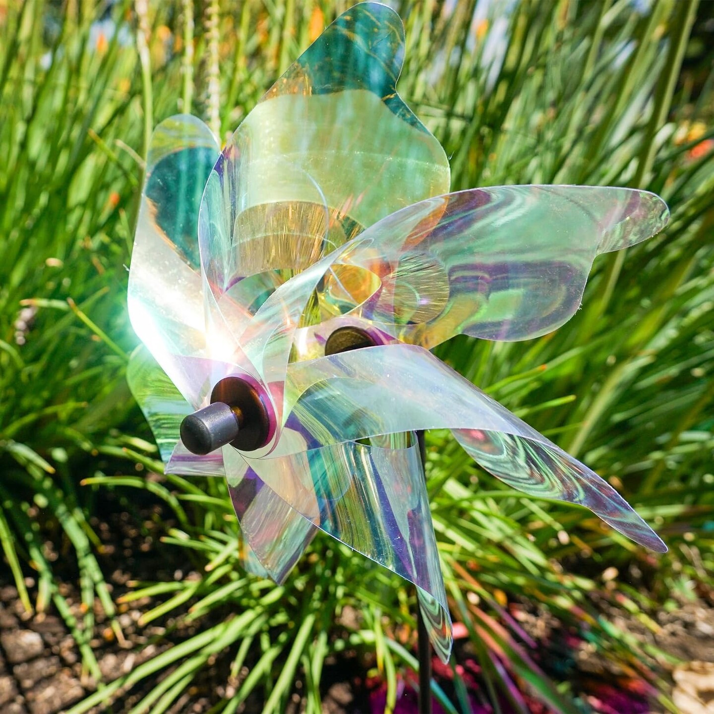 12-inch Iridescent Pinwheel Spinner