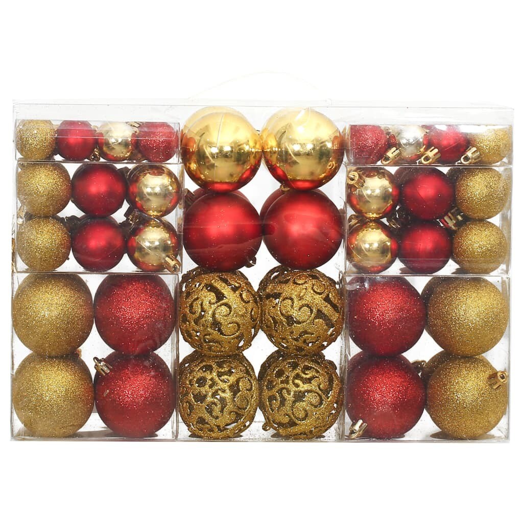 Christmas Baubles 100 pcs  1.2&#x22; / 1.6&#x22; / 2.4&#x22;