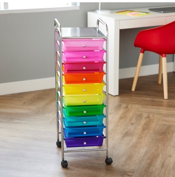 Rolling Cart with 10 Drawers by