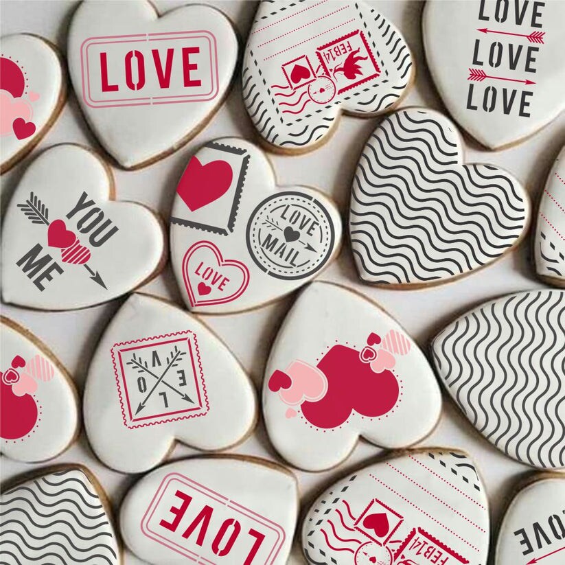 Love Mail Cookie Confection Collection 6 pc set