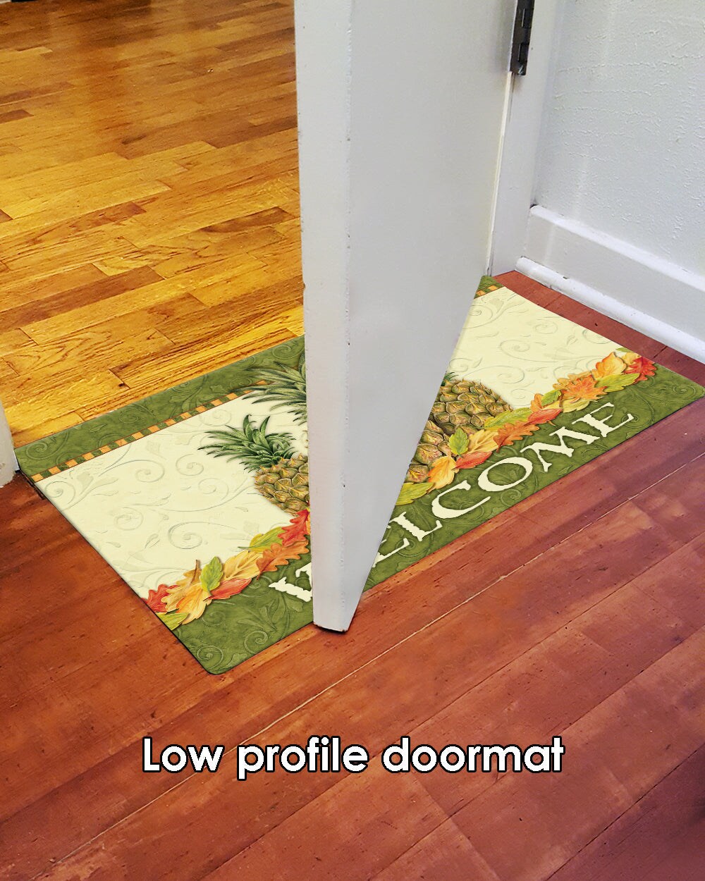 Pineapple Leaf Welcome Door Mat (18 x 30&#x22;)