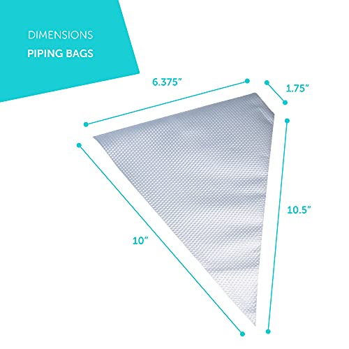 200 Pieces Anti Burst Piping Bags - 12 Inch, Pastry Bags, Icing Piping Bags, Tipless Piping Bags, Icing Bags, Frosting Bags, Piping Bags, Cookie Decorating Supplies