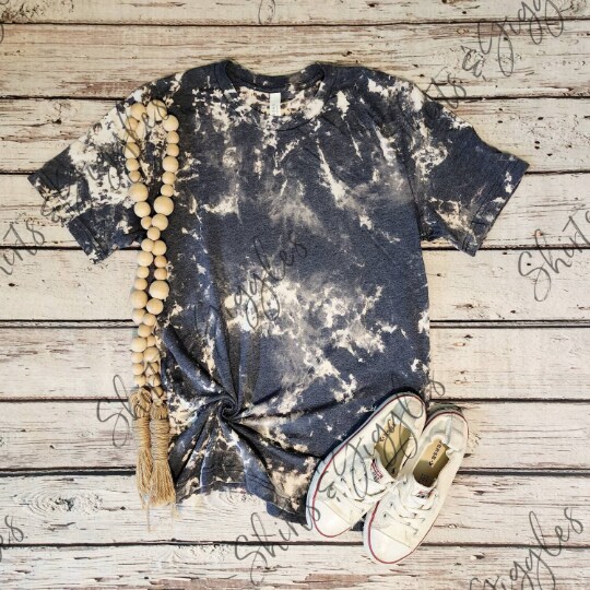 YOUTH Blank Bleached T-Shirt, Bleached Bella Canvas Shirt, Youth
