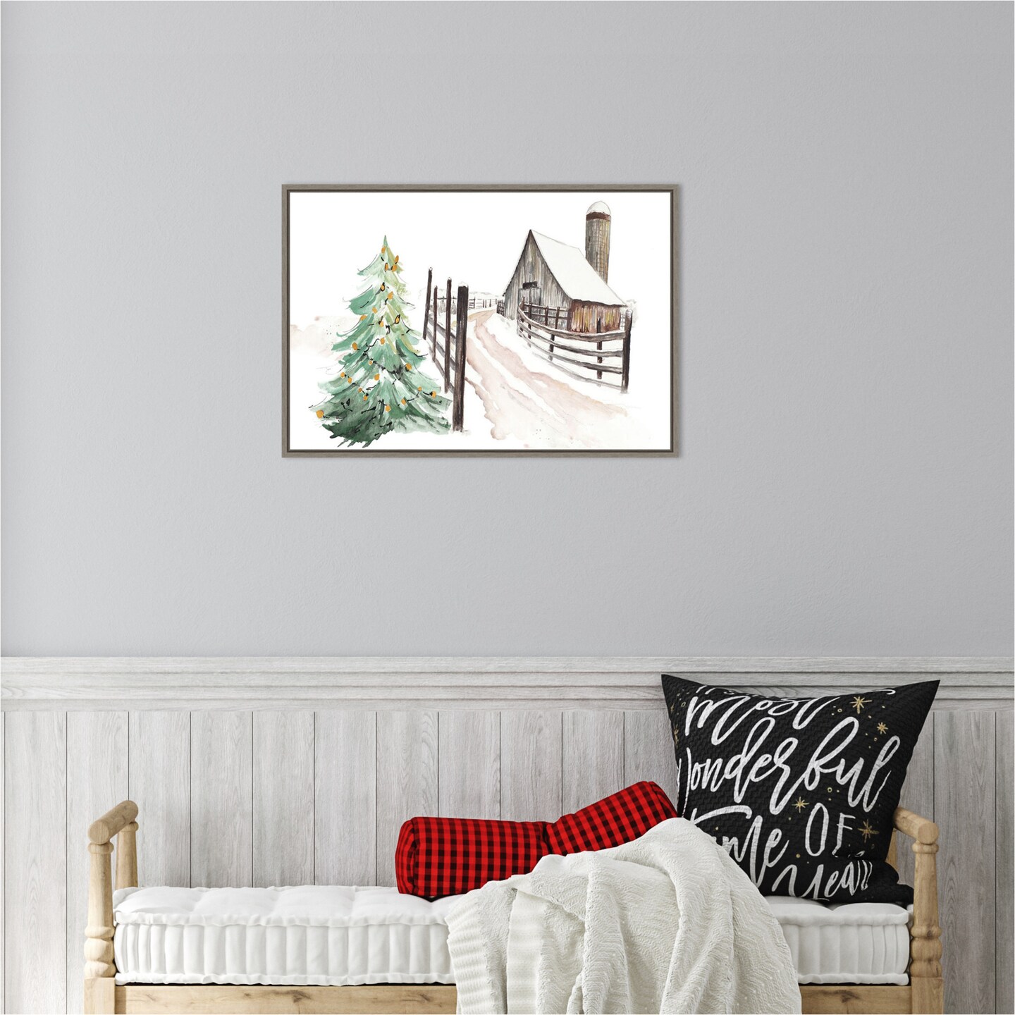 Vermont Farm by Patricia Pinto Framed Canvas Wall Art