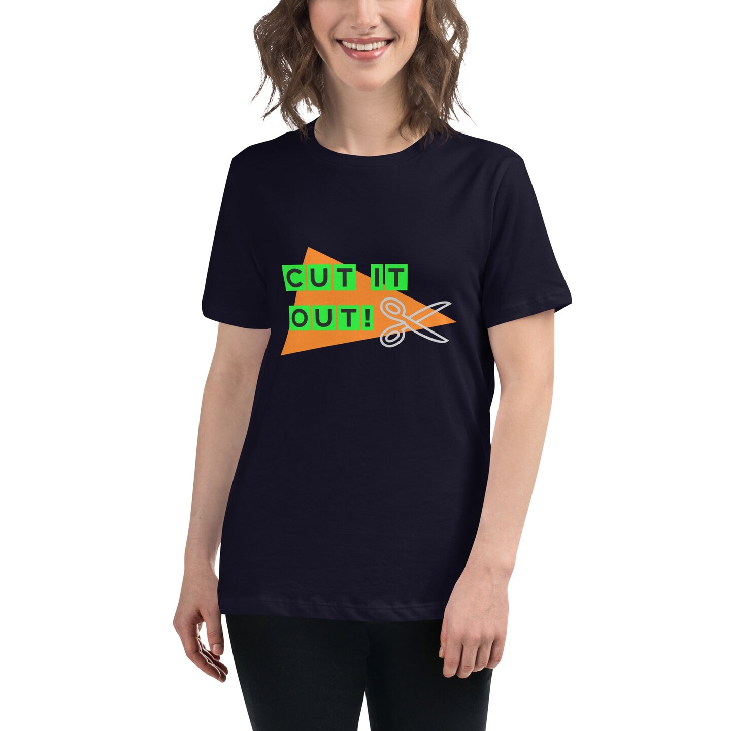 Orange Cut It Out Women&#x27;s Relaxed T-Shirt